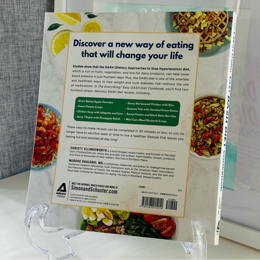 The Everything Easy Dash Diet Cookbook Paperback Recipe Book - Picture 10 of 11